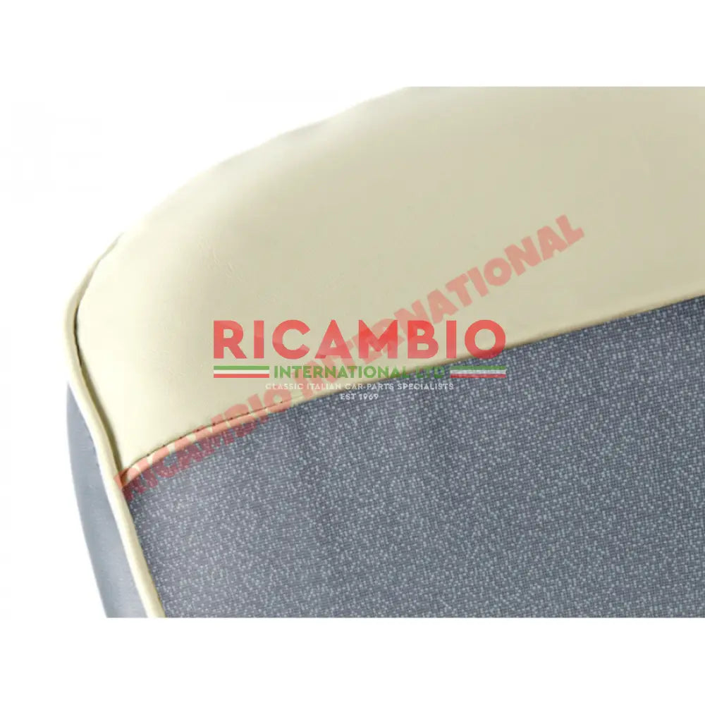 Blue Cloth & Vinyl Seat Covers Set - Classic Fiat 500 - Seat Covers - Padding and Seat Spring