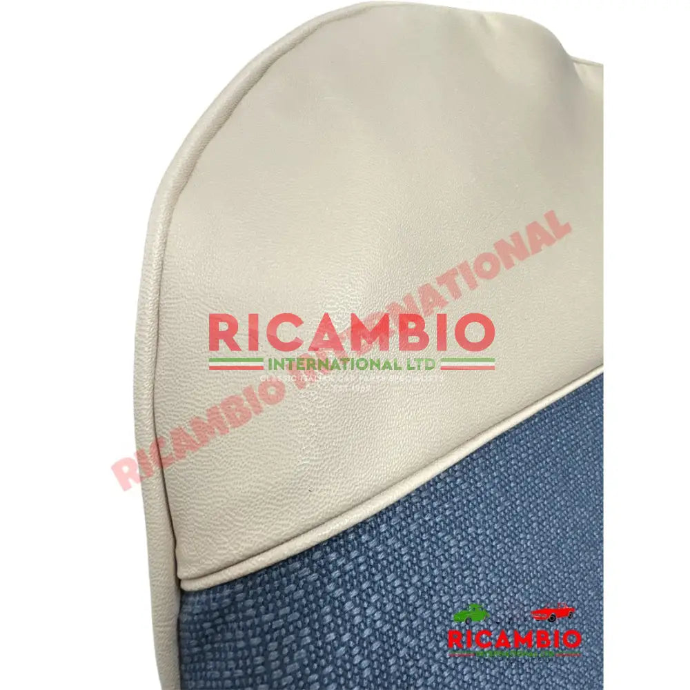 Blue Cloth & Vinyl Seat Covers Set - Classic Fiat 500 - Seat Covers - Padding and Seat Spring