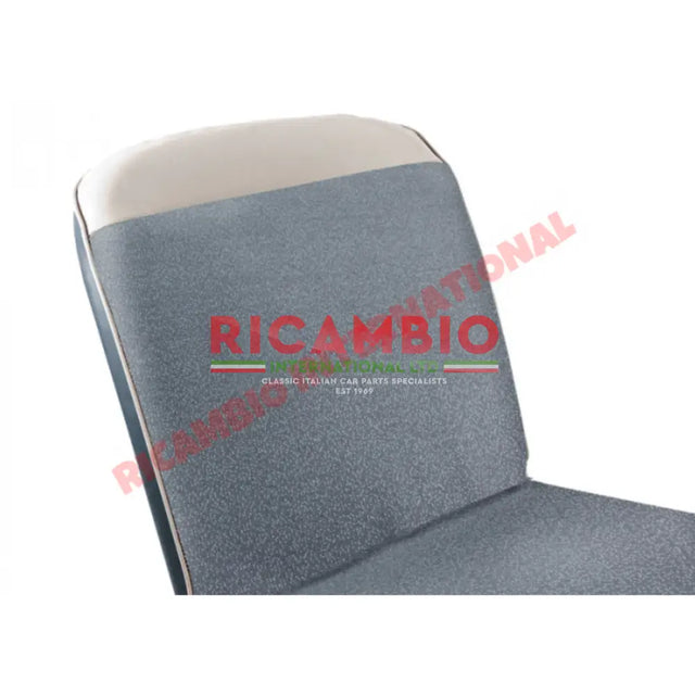 Blue Cloth & Vinyl Seat Covers Set - Classic Fiat 500 - Seat Covers - Padding and Seat Spring
