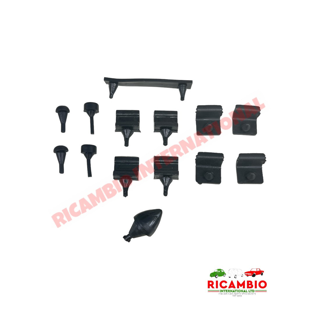 Bonnet & Engine Lid Seal Rubber Grommet Kit - Classic Fiat 500 - Rubber Seals & Associated Items