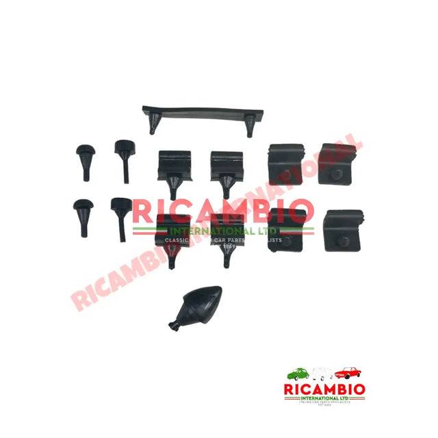 Bonnet & Engine Lid Seal Rubber Grommet Kit - Classic Fiat 500 - Rubber Seals & Associated Items