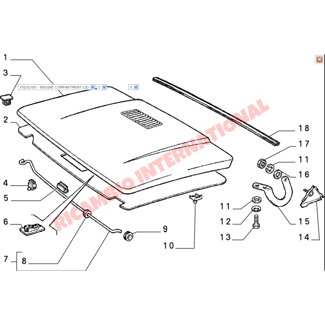 Bonnet Hood - Classic Fiat Panda - Classic Fiat Panda (1981 to 2002)