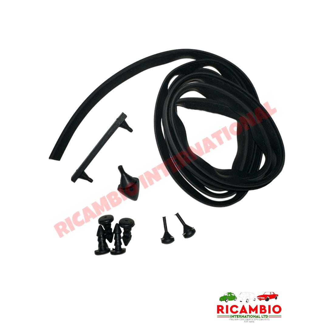 Bonnet Seal and Grommet Kit - Classic Fiat 500 - Rubber Seals & Associated Items