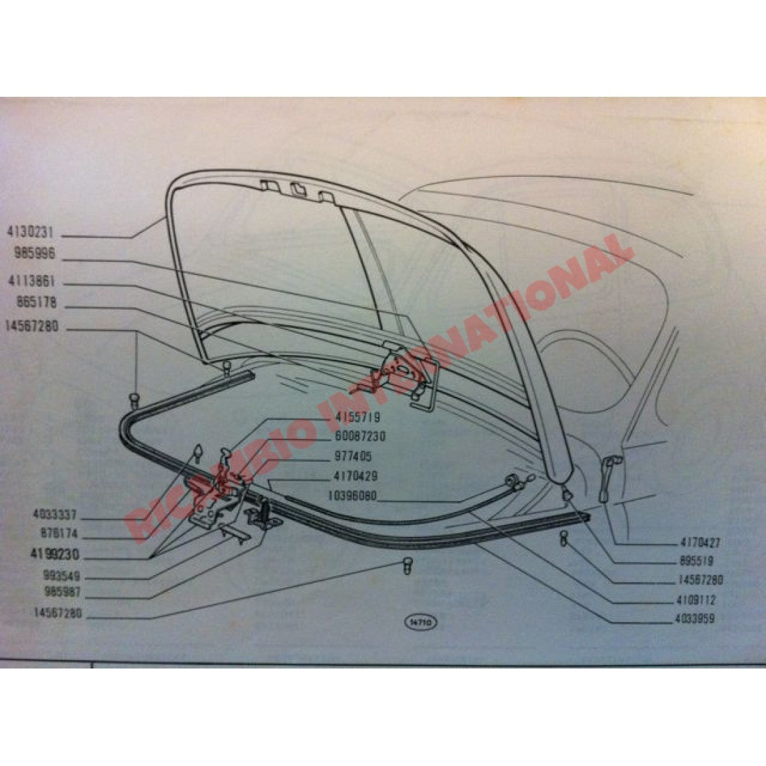 Bonnet/Sunroof Rubber Cone - Classic Fiat 500 126 600 1100 - Gaskets - Seals - Grommets and Rubber Parts