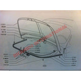 Bonnet/Sunroof Rubber Cone - Classic Fiat 500 126 600 1100 - Gaskets - Seals - Grommets and Rubber Parts