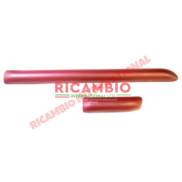 Bordeaux Red Dashboard Knee Pad Kit - Classic Fiat 500 F/L/R - Knee Pads - Console & Related Parts