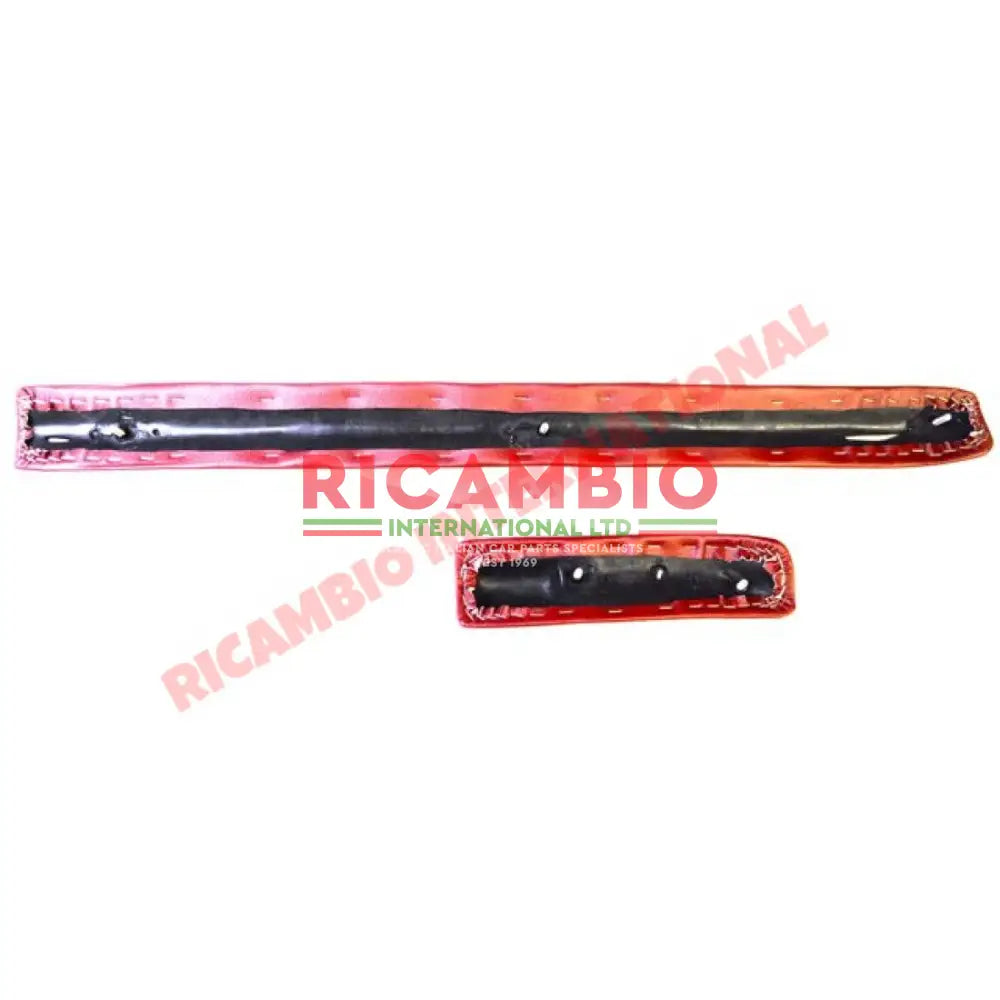 Bordeaux Red Dashboard Knee Pad Kit - Classic Fiat 500 F/L/R - Knee Pads - Console & Related Parts