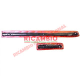 Bordeaux Red Dashboard Knee Pad Kit - Classic Fiat 500 F/L/R - Knee Pads - Console & Related Parts