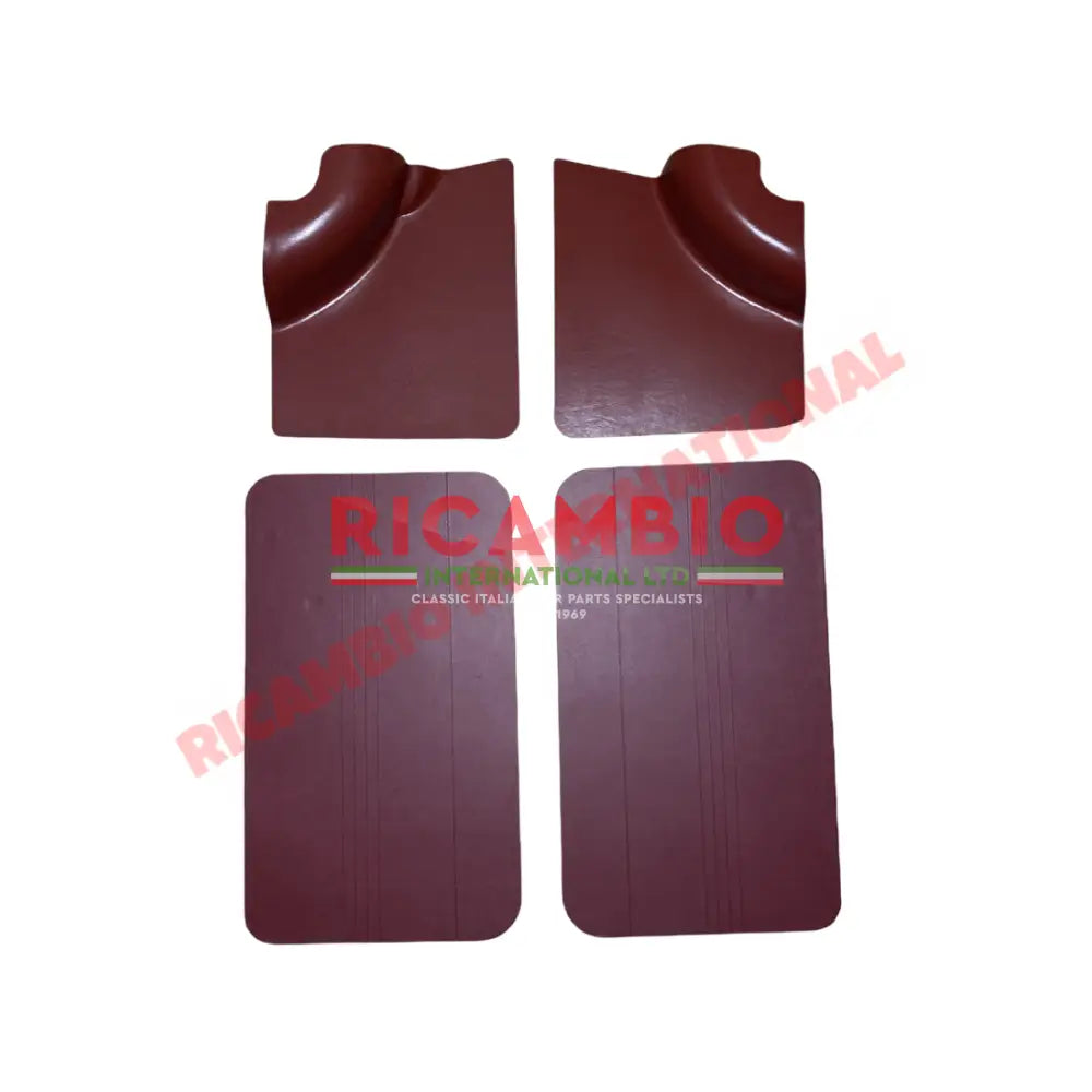 Bordeaux Red Front & Rear Inner Panel Kit (4 piece) - Classic Fiat 500 F - Classic Fiat 500 Parts & Spares