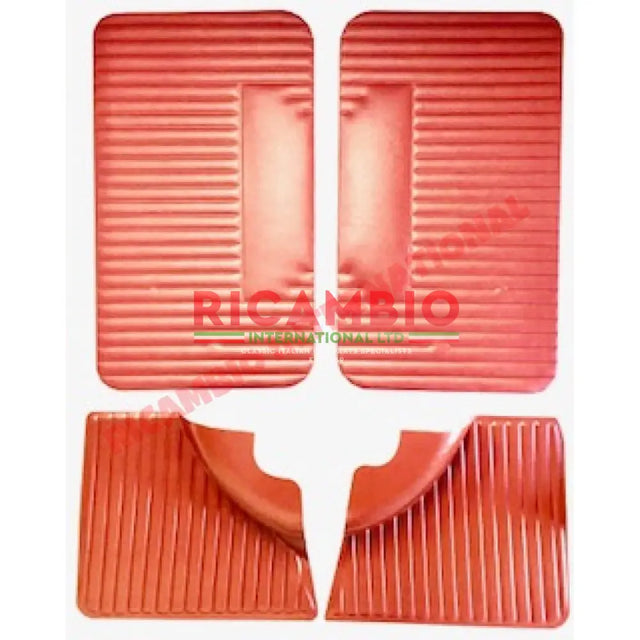 Bordeaux Red Front & Rear Inner Panel Kit (4 piece) - Classic Fiat 500L - Classic Fiat 500 Parts & Spares