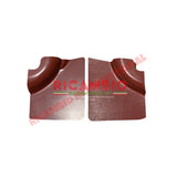 Bordeaux Red Inner Arch Panel Set - Classic Fiat 500 F/R - Classic Fiat 500 Parts & Spares