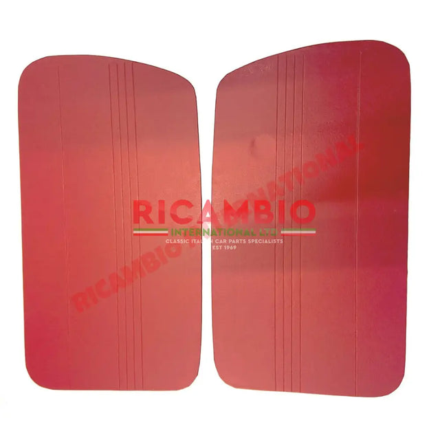 Bordeaux Red Inner Door Panel Kit - Classic Fiat 500G - Interior Parts and Trim
