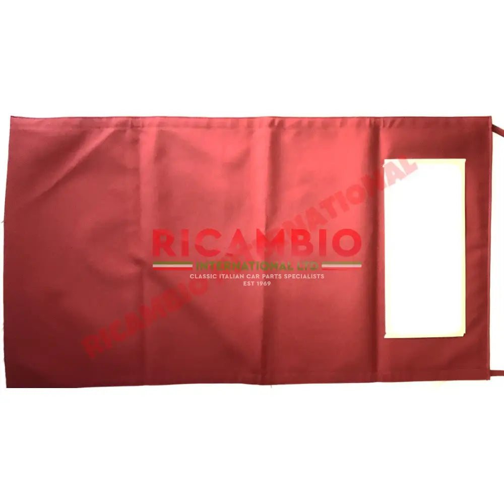 Bordeaux Red MOHAIR LONG Sunroof Cover - Classic Fiat 500 - Classic Fiat 500 Parts & Spares