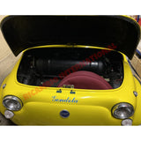 Bordeaux Red Mohair Spare Wheel Cover - Classic Fiat 500 - Wheels - Tyres and Tubes