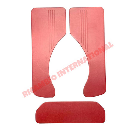 Bordeaux Red Rear Inner Panel Kit - Classic Fiat 500 - Inner Trim Panels