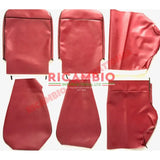 Bordeaux Red Seat Covers Set - Classic Fiat 500 F - Seat Covers - Padding and Seat Spring