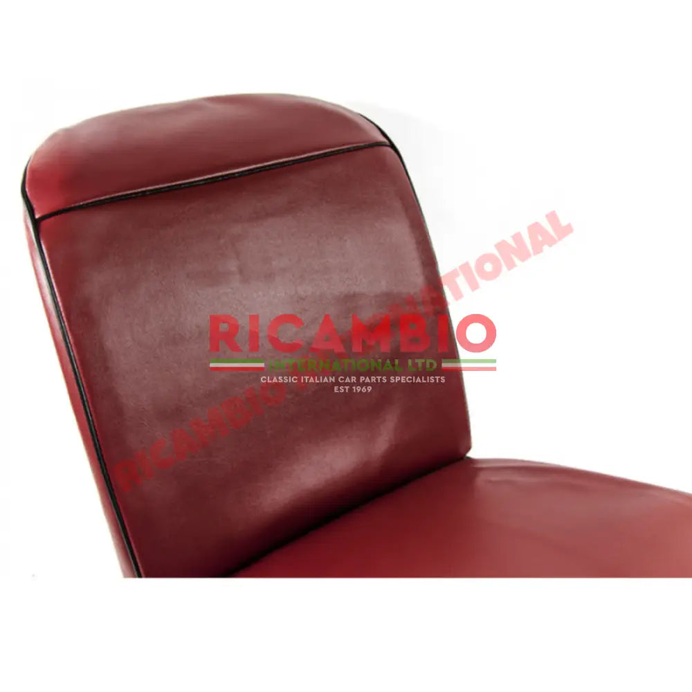 Bordeaux Red Seat Covers Set - Classic Fiat 500 F - Seat Covers - Padding and Seat Spring