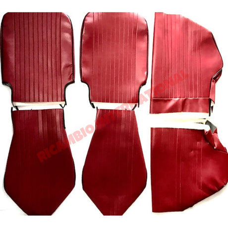 Bordeaux Red Seat Covers Set - Classic Fiat 500L - Seat Covers - Padding and Seat Spring