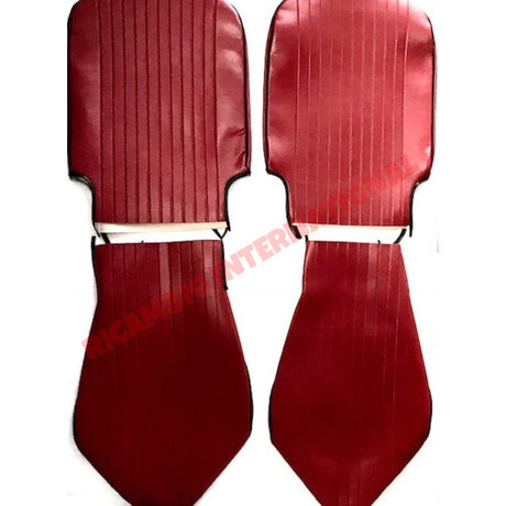 Bordeaux Red Seat Covers Set (FRONT ONLY) - Classic Fiat 500L - Seat Covers - Padding and Seat Spring