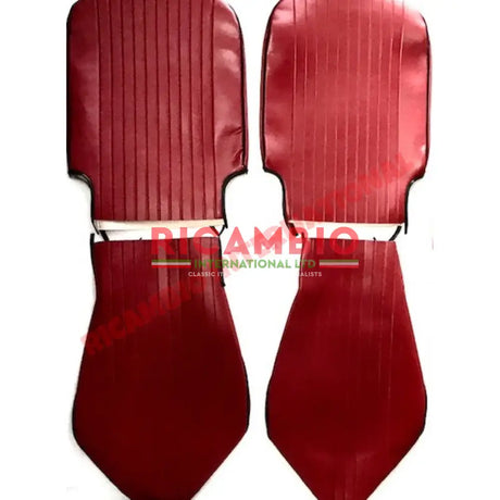 Bordeaux Red Seat Covers Set (FRONT ONLY) - Classic Fiat 500L - Seat Covers - Padding and Seat Spring