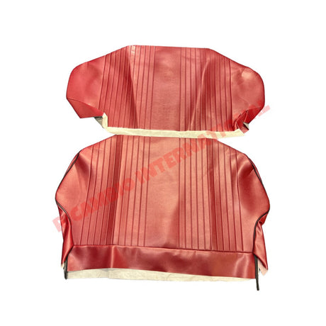 Bordeaux Red Seat Covers Set (REAR ONLY) - Classic Fiat 500L - Seat Covers - Padding and Seat Spring