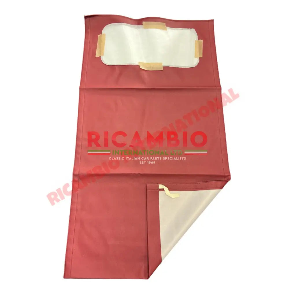Bordeaux Red Sunroof Canvas (LONG ROOF) - Classic Fiat 500 - Fiat 500 N/D Long Sunroof Canvas