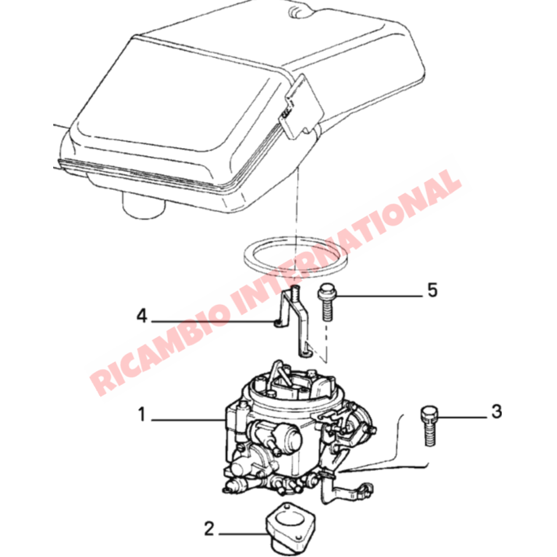 Bottom Carburettor Spacer & Gaskets - Classic Fiat Panda Uno Lancia Y10 - Gaskets & Oil Seals