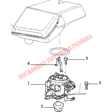 Bottom Carburettor Spacer & Gaskets - Classic Fiat Panda Uno Lancia Y10 - Gaskets & Oil Seals