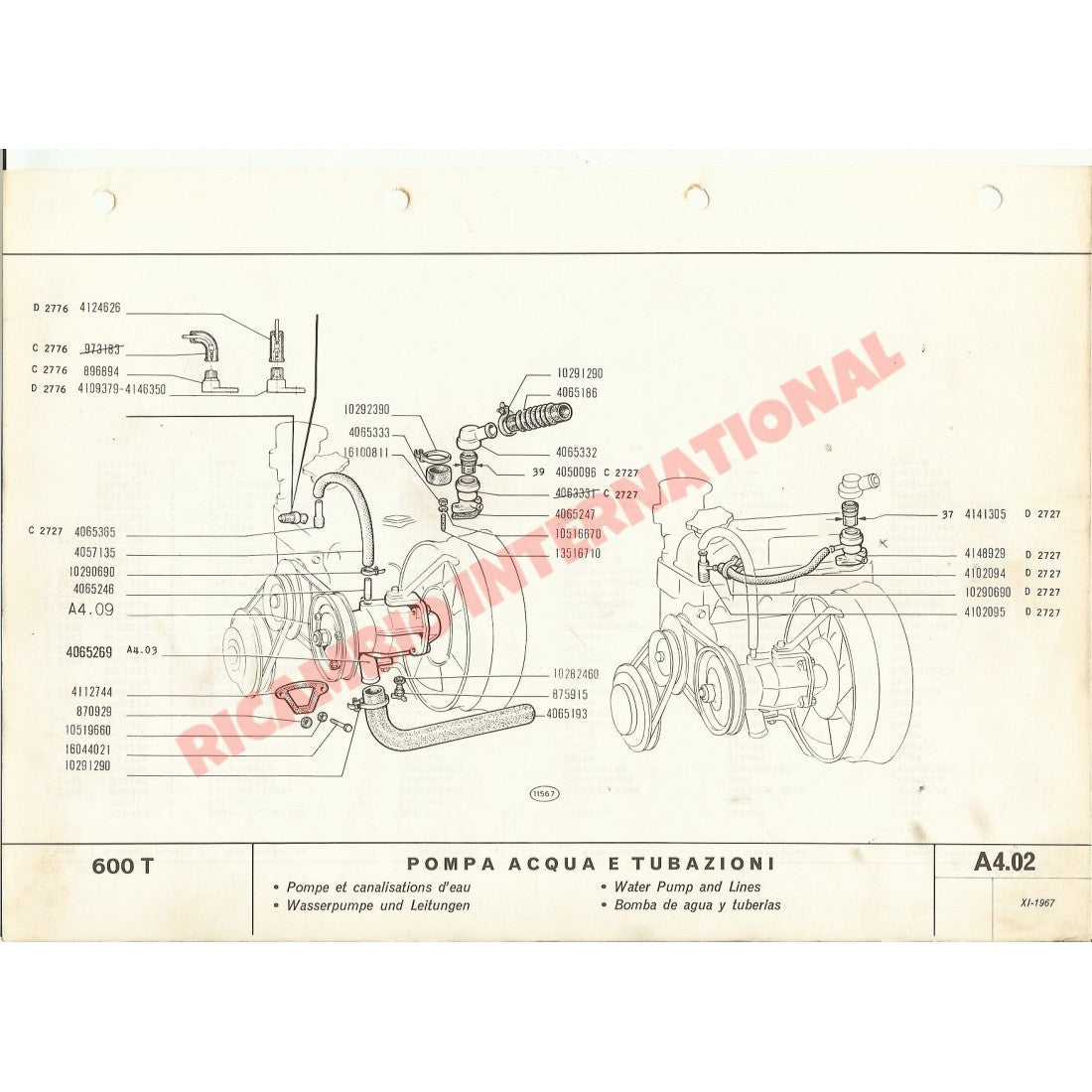 Bottom Radiator Hose - Fiat 600 - Heating & Cooling