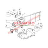 Bottom Radiator Hose - Fiat Cinquecento - Heating & Cooling