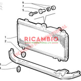 Bottom Radiator Mounting Bush - Fiat Barchetta,Punto MK1,Uno Turbo,Coupe,Tipo,Tempra,Cinquecento - Heating & Cooling