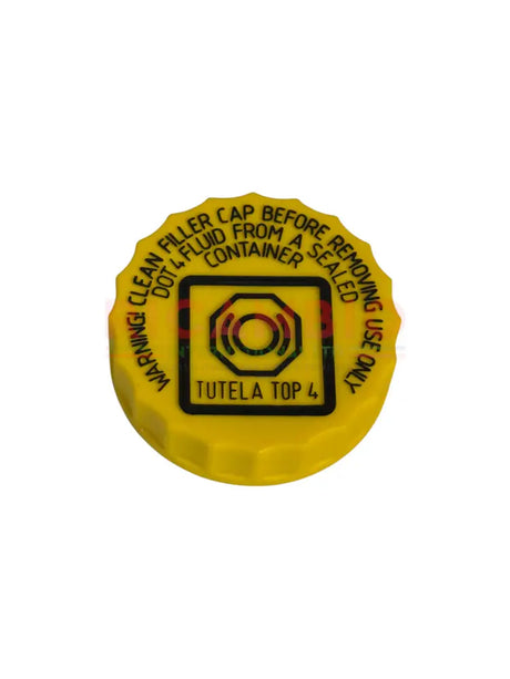 Brake Fluid Reservoir Cap - Fiat 124,125,127,128,131,132 PLUS lots more - Yellow - Brakes