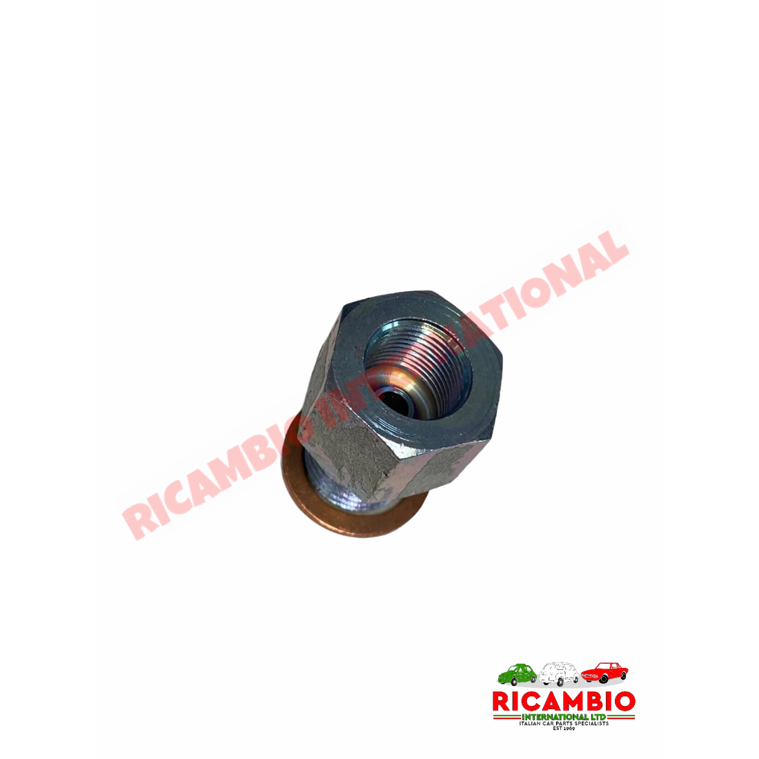 Brake Fluid Reservoir to Master Cylinder Copper Pipe & Union - Fiat 600 750 - Brake Parts and Components