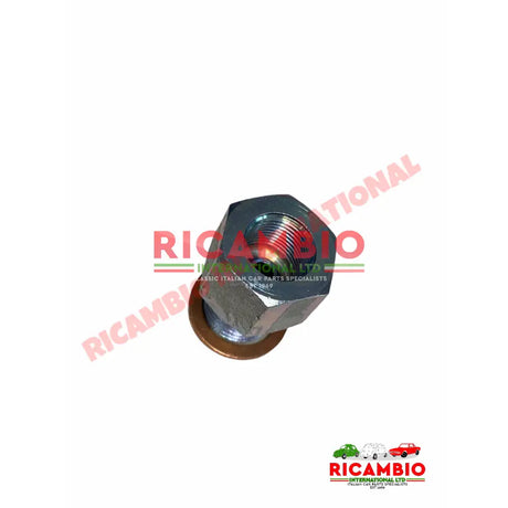 Brake Fluid Reservoir to Master Cylinder Copper Pipe & Union - Fiat 600 750 - Brake Parts and Components