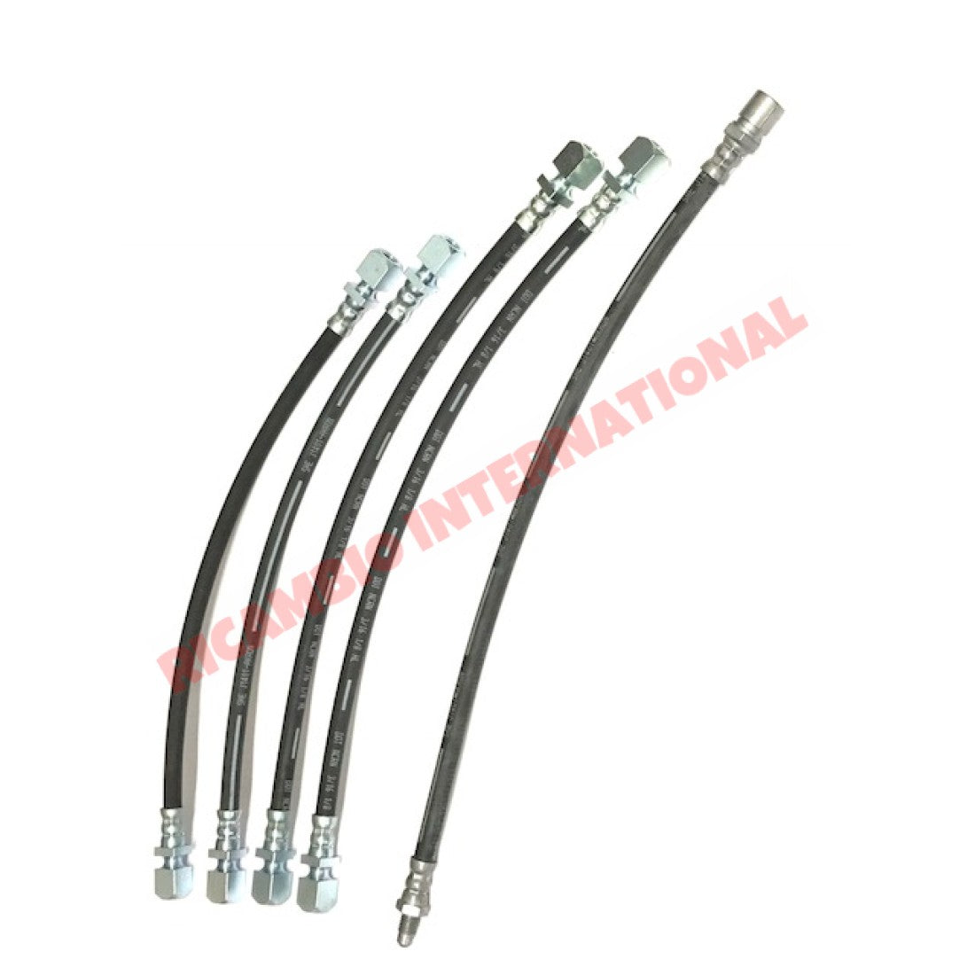 Brake Hose Kit (5 piece) - Lancia Fulvia - Lancia Fulvia Brake Part & Components
