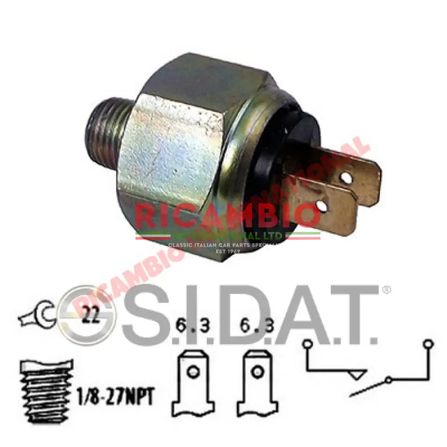 Brake Light Switch - Classic Fiat 500 600 - Brake Parts and Components