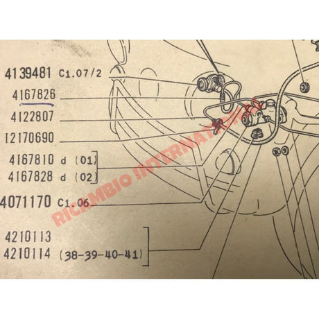 Brake Master Cylinder to Reservoir Copper Pipe - Classic Fiat 500 - Hydraulic & Related Parts