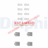 Brake Pad Anti Rattle Clip Kit - Classic Fiat Panda Uno 850,124,128,131,X19,Strada,Ritmo Lancia Y10,Beta - Front Brakes