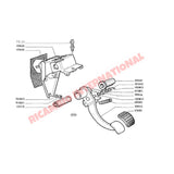 Brake Pedal Bush Kit (2 piece) - Classic Fiat 500 - Mechanical & Related Parts