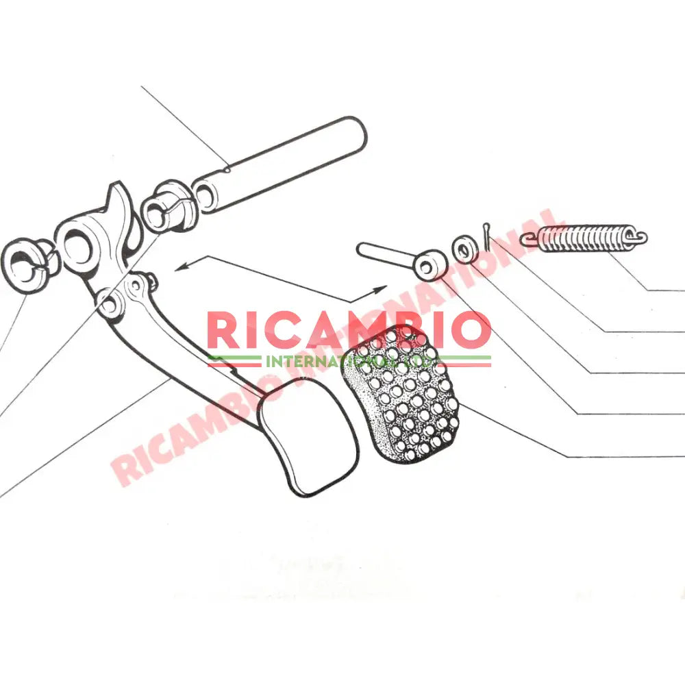 Brake Pedal Push Rod - Classic Fiat 500,126 - Brakes