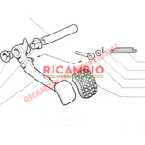 Brake Pedal Push Rod - Classic Fiat 500,126 - Brakes