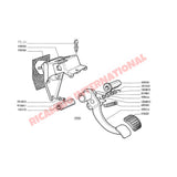 Brake Pedal Return Spring - Classic Fiat 500,600,850,125 - Brake Parts and Components