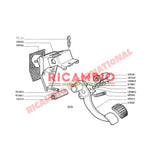 Brake Pedal Return Spring - Classic Fiat 500,600,850,125 - Brake Parts and Components