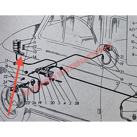 Brake Reservoir Bracket - Classic Fiat 500 D - Hydraulic & Related Parts