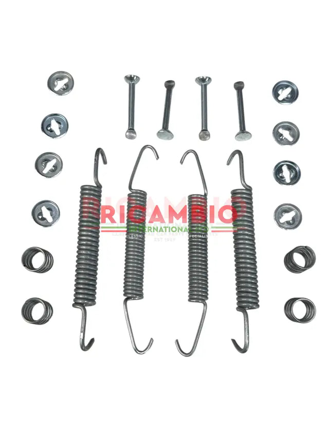 Brake Shoe Clip Fitting Kit - Fiat 126,127,128,Classic Panda,Seicento,A112,Lancia Delta,Y10 - Brake Parts and Components