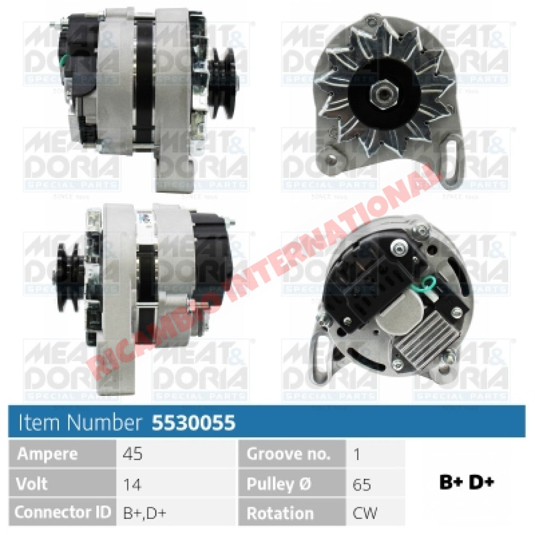 Brand New Alternator (45AMP) - Classic Fiat Panda Uno (999cc & 1108cc) - Starter Motor - Alternators and Related Items