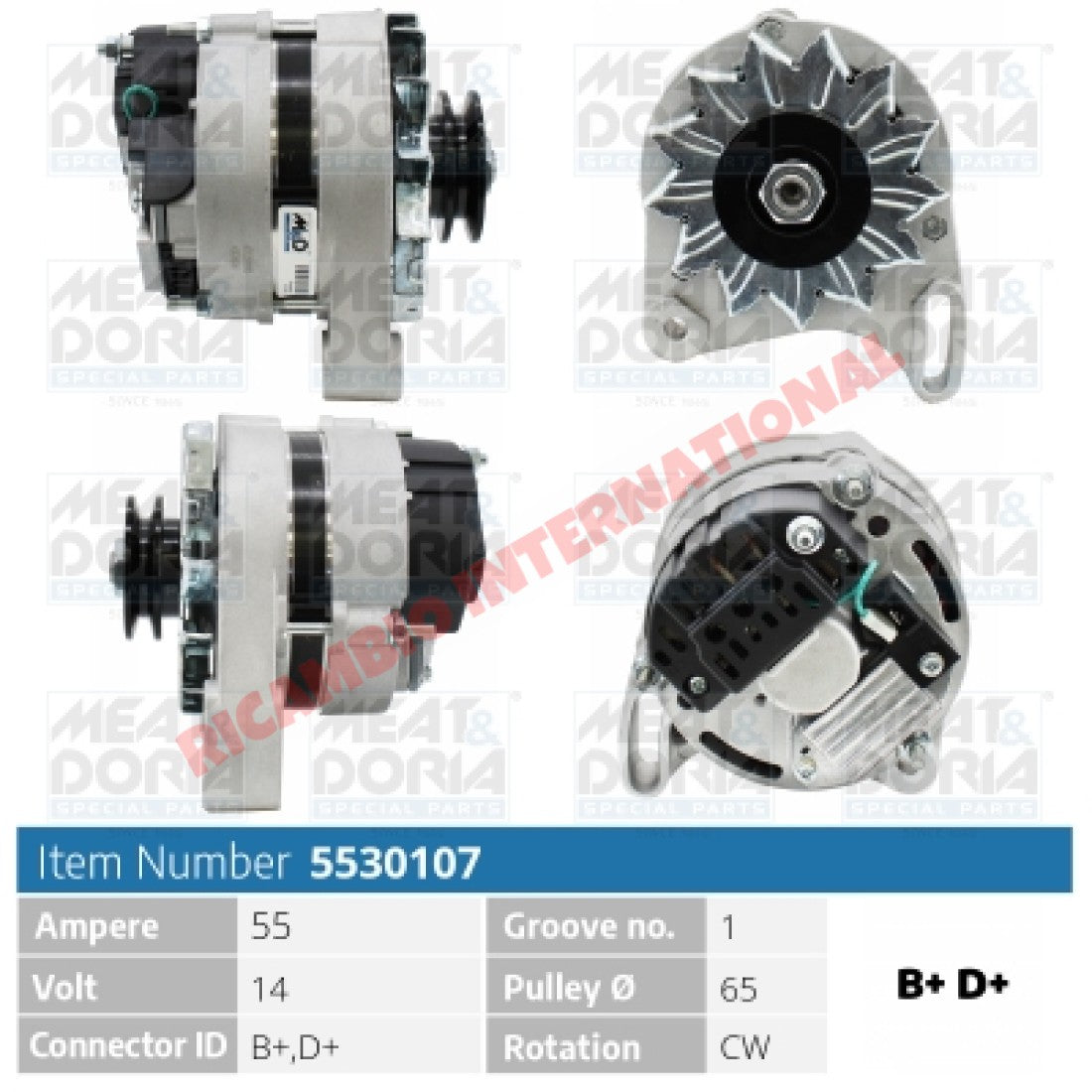 Brand New Alternator (55AMP) - Classic Fiat Panda Uno (999cc & 1108cc) - Starter Motor - Alternators and Related Items