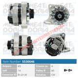 Brand New Alternator (65AMP) - Classic Fiat Panda Uno (999cc & 1108cc) - Starter Motor - Alternators and Related Items