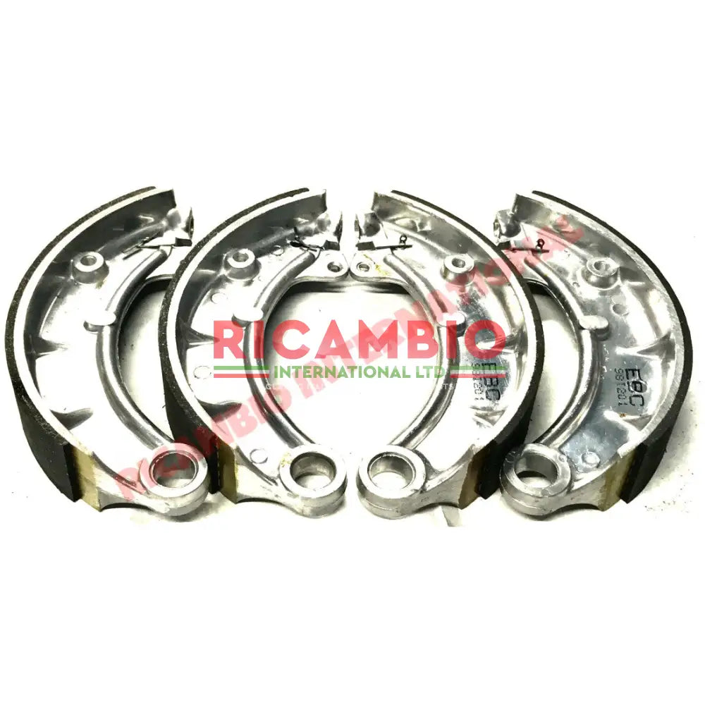 Brand New Set Aluminium Front Brake Shoes (4) - Fiat 600T/Multipla 850T 900T - Brake Parts and Components
