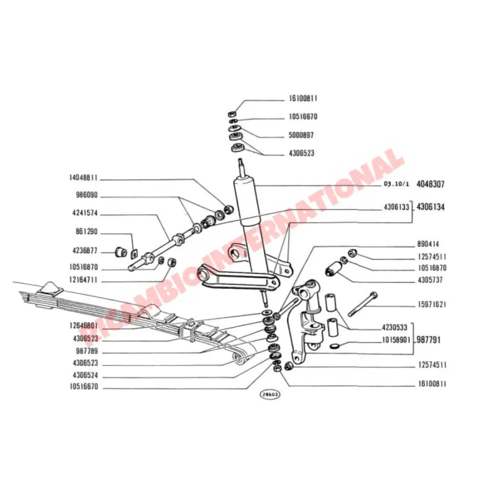BRAND NEW Stub Axles/Steering Knuckles & Nuts - Classic Fiat 500 & 126 Early - Steering